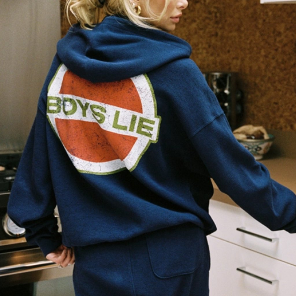 Best Boys Lie Navy Pamela V3 Racer Hoodie Blue